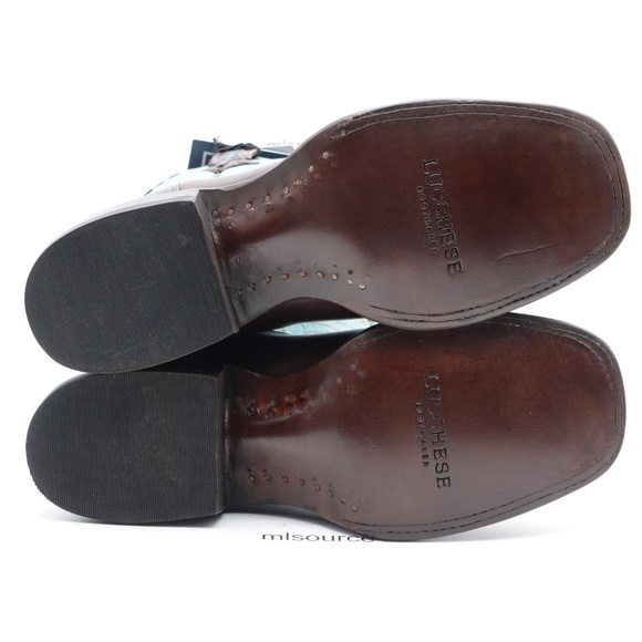 NEW Size 8.5 Women's Lucchese Cow Saddle Stitch Leather Western Boot M3789 - Picture 7 of 11